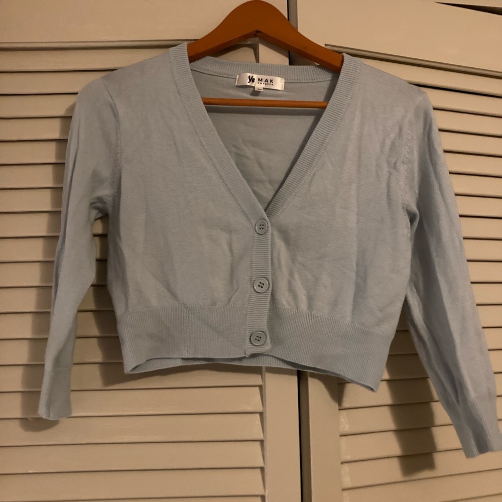 Light blue shrug cardigan